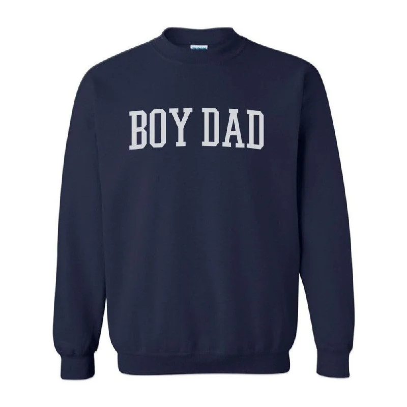 Fleece - lined men hoodie for extreme cold weather Boy Dad Crewneck