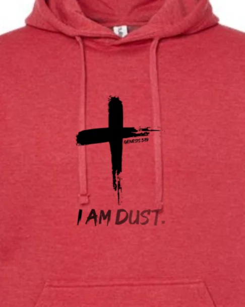 Oversized men hoodie with dropped shoulders for a streetwear look I Am Dust - Hoodie Sweatshirt