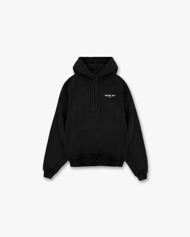 Fleece - lined men hoodie for extreme cold weather Team 247 Oversized Hoodie - Black