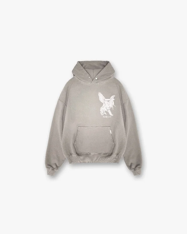 Men hoodie for gym workouts with moisture - wicking technology Elegance In Motion Hoodie - Thunder