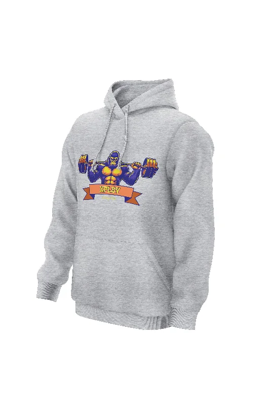 Water - resistant men hoodie for rainy days XAPE Lifting Club V2 Hoodie - Grey