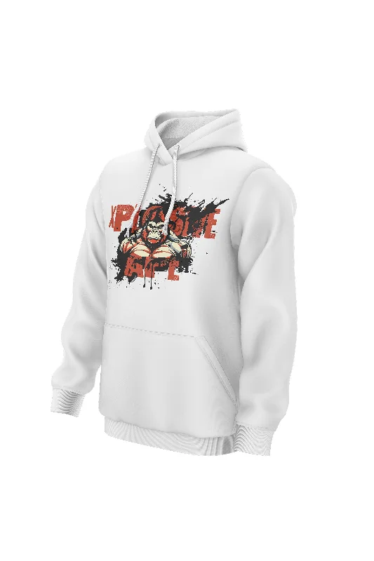 Zip - up men hoodie with multiple pockets for storage XAPE Splatter V1 Hoodie - White Zip - up men hoodie with multiple pockets for storage XAPE Splatter V1 Hoodie - White