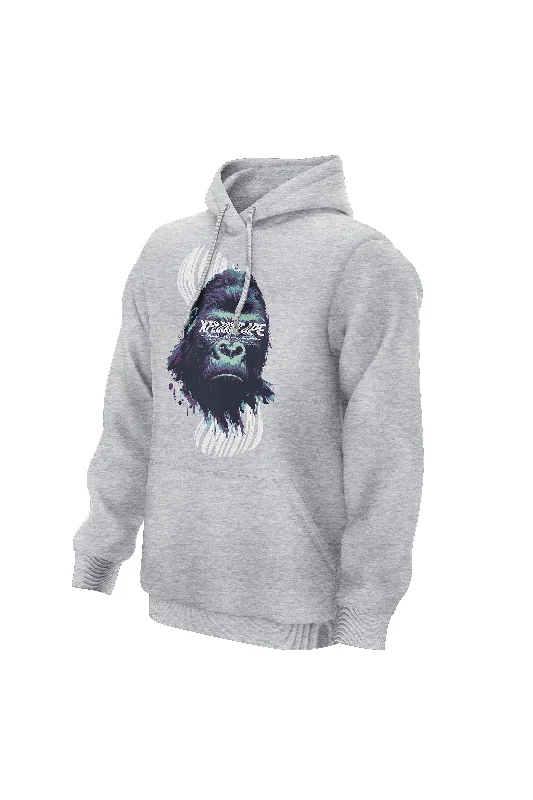 Halloween - themed men hoodie with spooky prints XAPE Persevere Hoodie - Grey