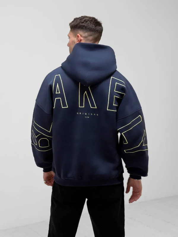 Organic cotton men hoodie for a sustainable and soft feel Embroidered Idris Oversized Hoodie - Yellow Organic cotton men hoodie for a sustainable and soft feel Embroidered Idris Oversized Hoodie - Yellow