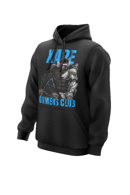 Camouflage - pattern men hoodie for outdoor enthusiasts XAPE Bionic Ape Hoodie - Black