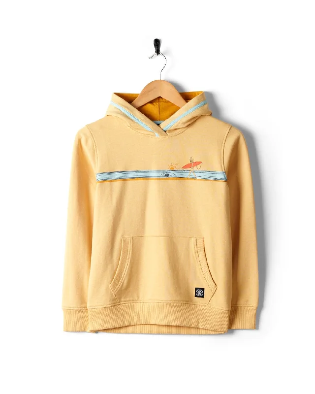 Men hoodie with a detachable hood for versatility Waveline - Kids Pop Hoodie - Yellow
