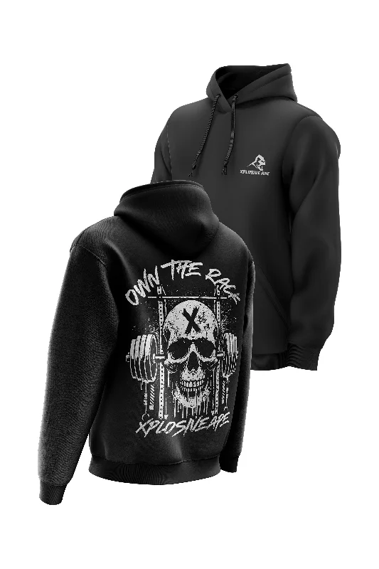 Lightweight men hoodie with mesh panels for breathability XAPE Wracked Hoodie - Black