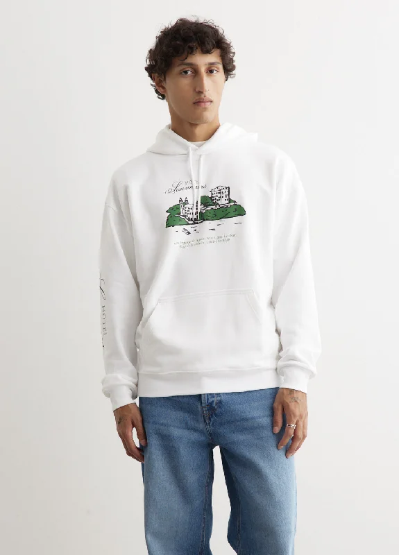Water - resistant men hoodie for rainy days x JJJJound Hotel Hoodie
