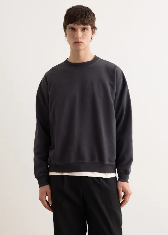 Oversized men hoodie with dropped shoulders for a streetwear look Garment Dyed Slash Crew