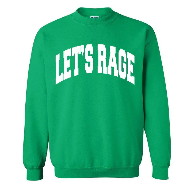 Men hoodie with a kangaroo pocket and ribbed cuffs Let's Rage Crewneck II