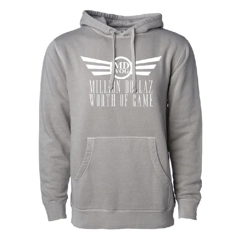 Men hoodie for gym workouts with moisture - wicking technology Million Dollaz Worth Of Game Pigment Dyed Hoodie Men hoodie for gym workouts with moisture - wicking technology Million Dollaz Worth Of Game Pigment Dyed Hoodie
