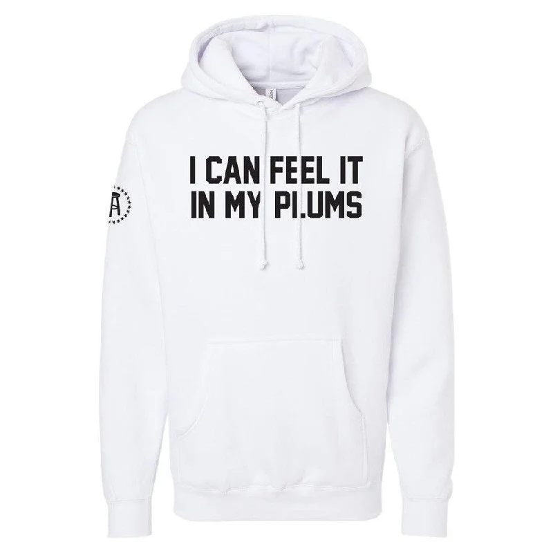 Plus - size men hoodie with a roomy fit for comfort I Can Feel It In My Plums Hoodie Plus - size men hoodie with a roomy fit for comfort I Can Feel It In My Plums Hoodie