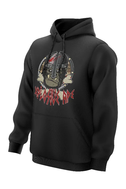 Organic cotton men hoodie for a sustainable and soft feel XAPE Saxon Hoodie - Black