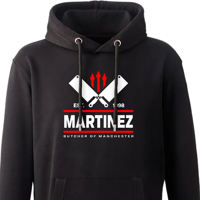 Solid - color men hoodie in trendy olive green Butcher of Manchester Hoodie