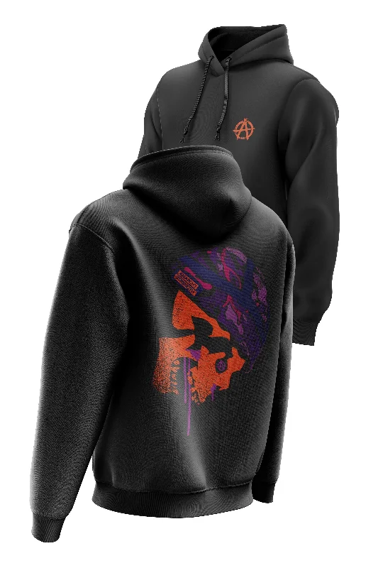 Thermal - insulated men hoodie for winter sports AS 'SOLDIER OF MISFORTUNE' HOODIE - BLACK Thermal - insulated men hoodie for winter sports AS 'SOLDIER OF MISFORTUNE' HOODIE - BLACK