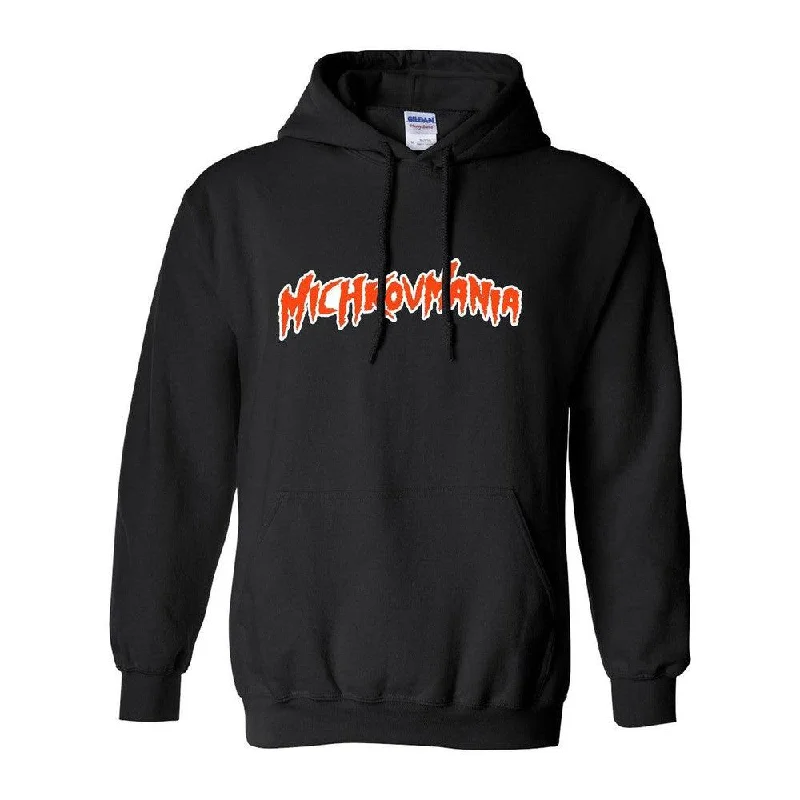 Retro - inspired men hoodie with a varsity logo M Mania Hoodie