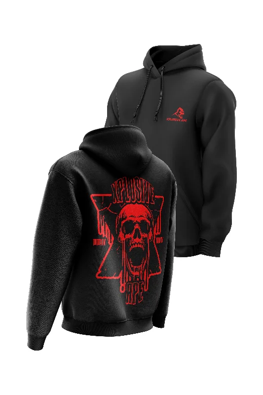 Camouflage - pattern men hoodie for outdoor enthusiasts XAPE Screamer Hoodie - Black