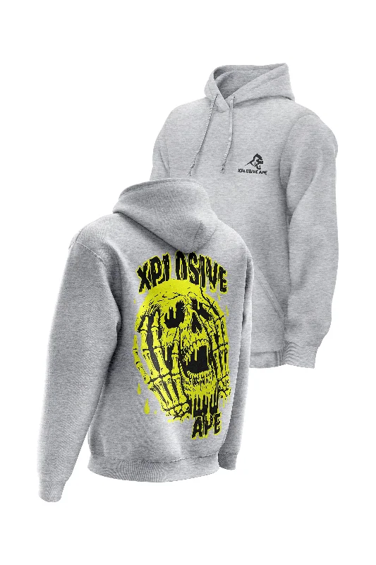 Water - resistant men hoodie for rainy days XAPE Grilled Cheese Hoodie - Sports Grey