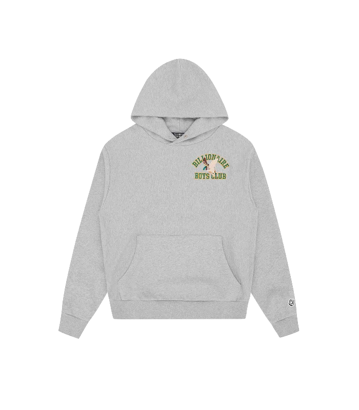 Camouflage - pattern men hoodie for outdoor enthusiasts DUCK VARSITY EMBROIDERED POPOVER HOOD - HEATHER GREY Camouflage - pattern men hoodie for outdoor enthusiasts DUCK VARSITY EMBROIDERED POPOVER HOOD - HEATHER GREY