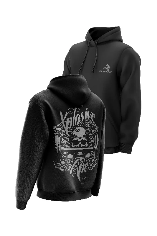 Men hoodie for gym workouts with moisture - wicking technology XAPE Catacombs Hoodie - Black Men hoodie for gym workouts with moisture - wicking technology XAPE Catacombs Hoodie - Black