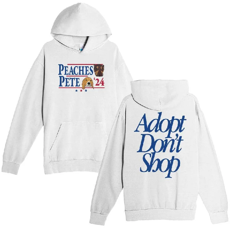 Men hoodie with a drawstring hood and adjustable hem Peaches Pete '24 Hoodie