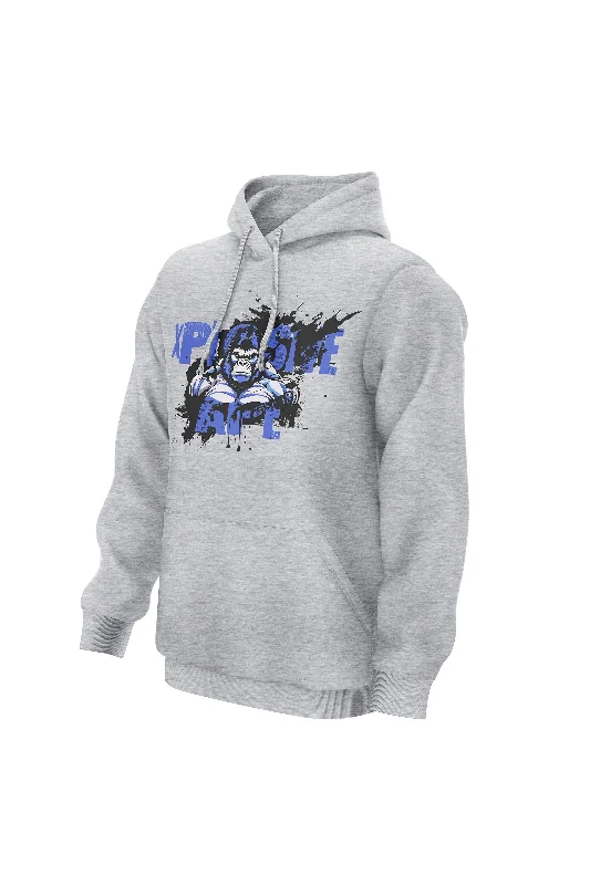 Slim - fit men hoodie to pair with skinny jeans XAPE Splatter V3 Hoodie - Grey