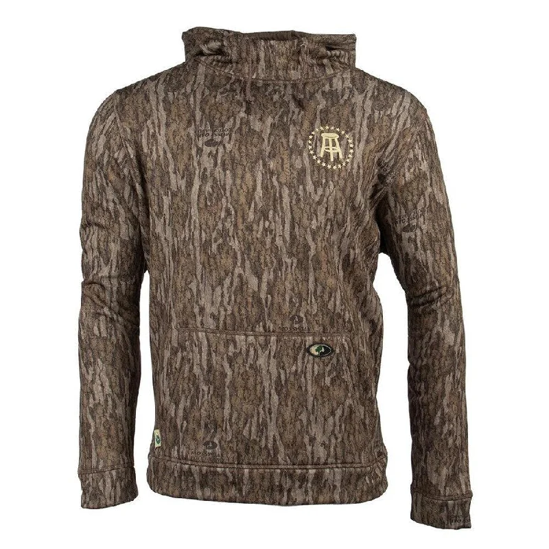 Oversized men hoodie with dropped shoulders for a streetwear look Mossy Oak x Barstool Outdoors Performance Fleece Hoodie