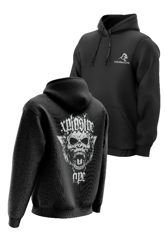 Slim - fit men hoodie to pair with skinny jeans XAPE 'Roar' Hoodie - Black