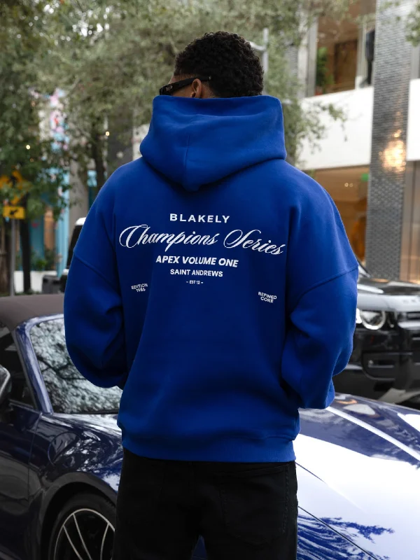 Slim - fit men hoodie to pair with skinny jeans Champions Relaxed Hoodie - Cobalt Blue