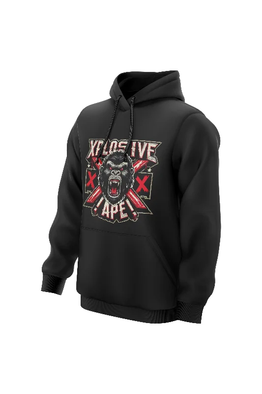 Organic cotton men hoodie for a sustainable and soft feel XAPE Explicit Hoodie - Black