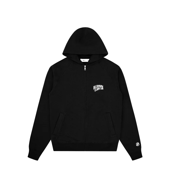 Slim - fit men hoodie to pair with skinny jeans SMALL ARCH LOGO ZIP THROUGH HOOD - BLACK Slim - fit men hoodie to pair with skinny jeans SMALL ARCH LOGO ZIP THROUGH HOOD - BLACK
