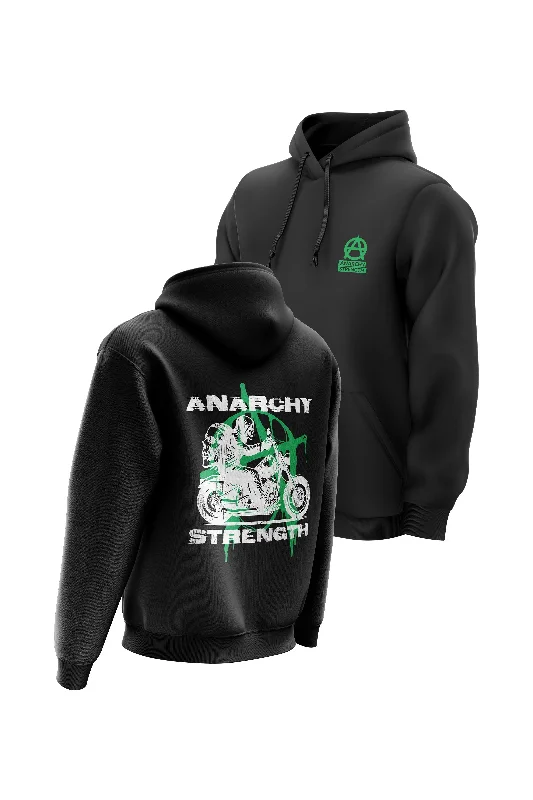 Men hoodie with a drawstring hood and adjustable hem AS Chaos Cruiser Hoodie - Black