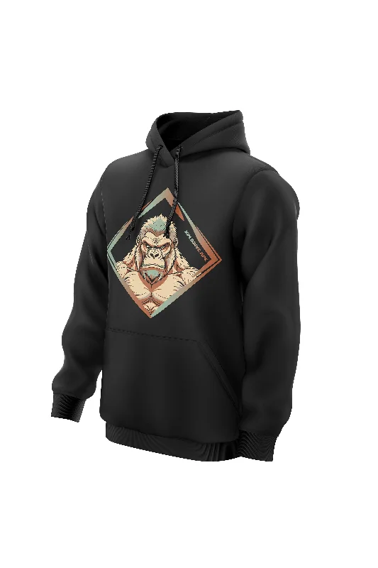 Lightweight men hoodie with mesh panels for breathability XAPE Titanium V2 Hoodie - Black