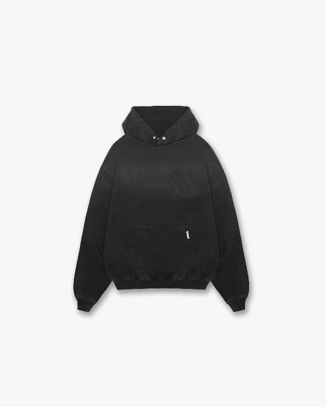 Zip - up men hoodie with multiple pockets for storage Represent X Belstaff Outline Phoenix Hoodie - Shadow