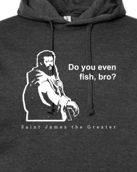 Tech - friendly men hoodie with a built - in headphone jack Do you even fish, bro? - St. James Hoodie Sweatshirt