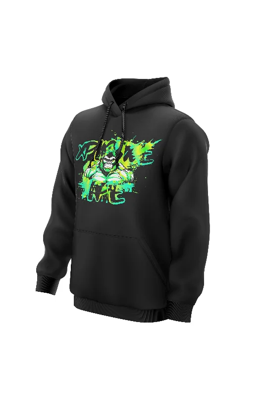 Fleece - lined men hoodie for extreme cold weather XAPE Splatter Graffiti V2 Hoodie - Black Fleece - lined men hoodie for extreme cold weather XAPE Splatter Graffiti V2 Hoodie - Black