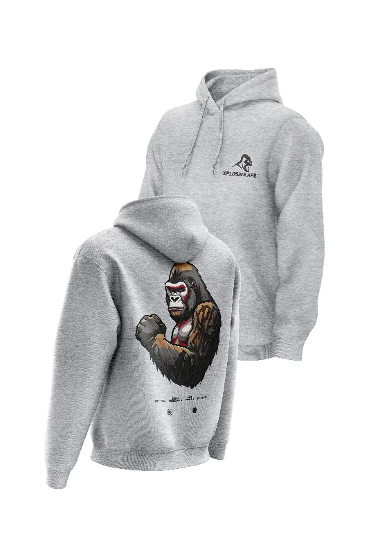Lightweight men hoodie with mesh panels for breathability XAPE Powerhouse V3 Hoodie - Grey Lightweight men hoodie with mesh panels for breathability XAPE Powerhouse V3 Hoodie - Grey