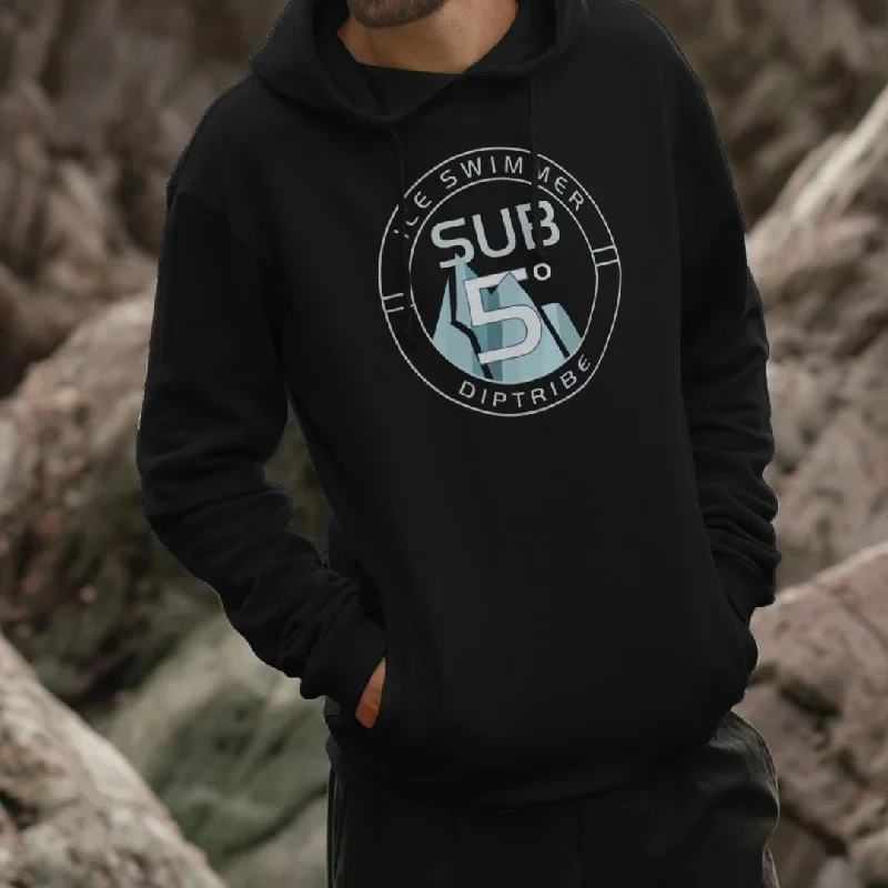 Fleece - lined men hoodie for extreme cold weather Sub 5 Ice Swimmer Arctic Men's Hoodie Fleece - lined men hoodie for extreme cold weather Sub 5 Ice Swimmer Arctic Men's Hoodie