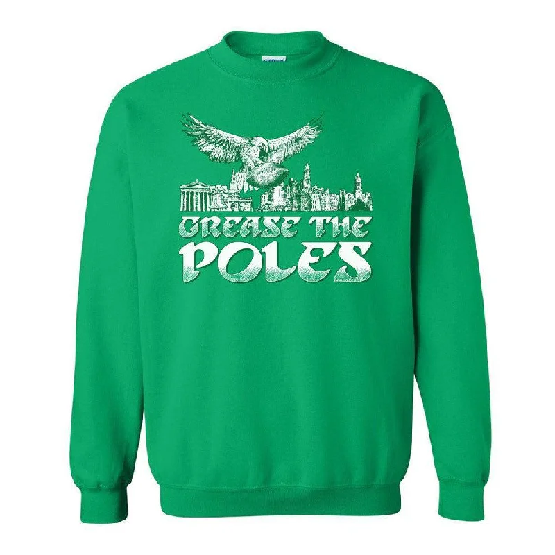 Graphic - printed men hoodie with anime motifs for otaku fans Grease The Poles III Crewneck Graphic - printed men hoodie with anime motifs for otaku fans Grease The Poles III Crewneck