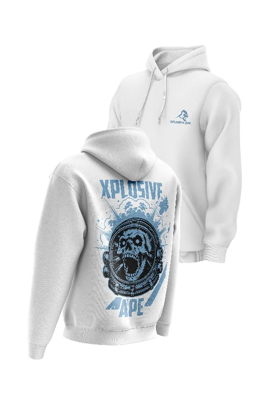 Graphic - printed men hoodie with anime motifs for otaku fans XAPE Ranger Hoodie - White