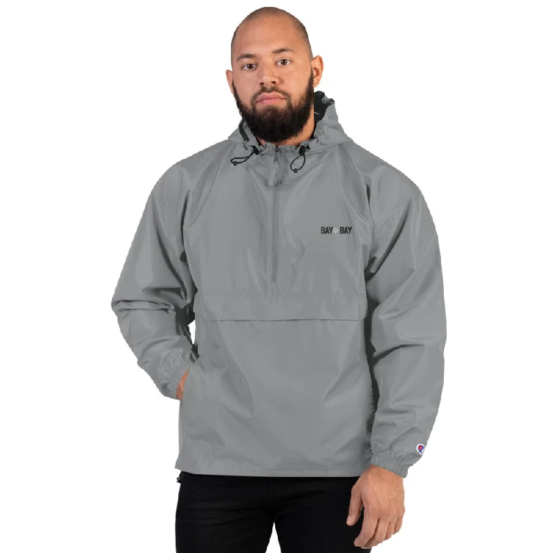 Thermal - insulated men hoodie for winter sports Bay to Bay Graphite Windbreaker