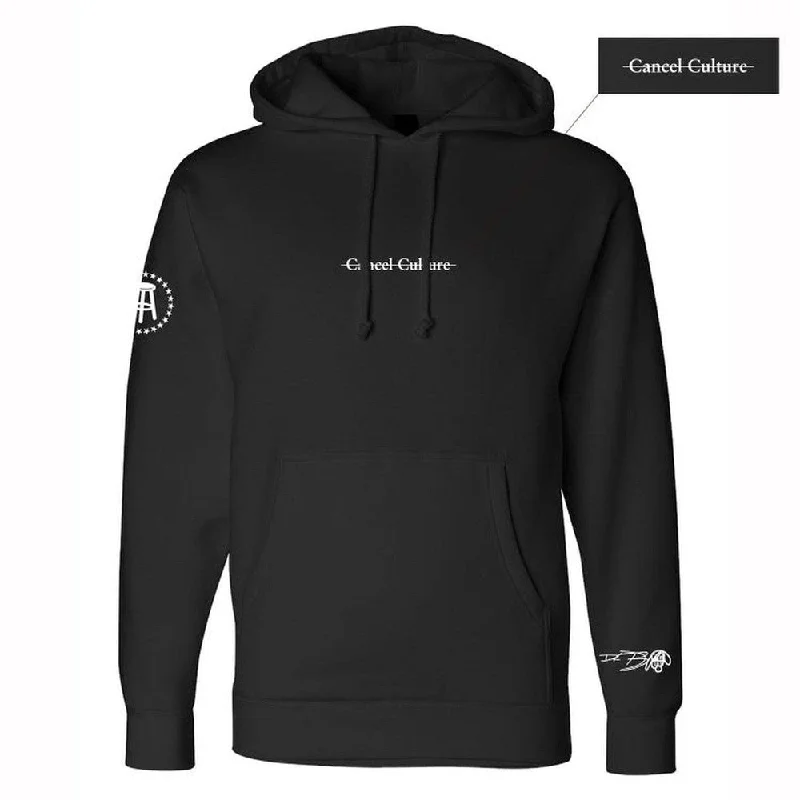 Slim - fit men hoodie to pair with skinny jeans Cancel Culture Hoodie (Black)