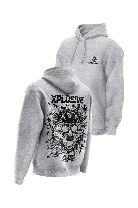 Camouflage - pattern men hoodie for outdoor enthusiasts XAPE Shatter Hoodie - Sports Grey