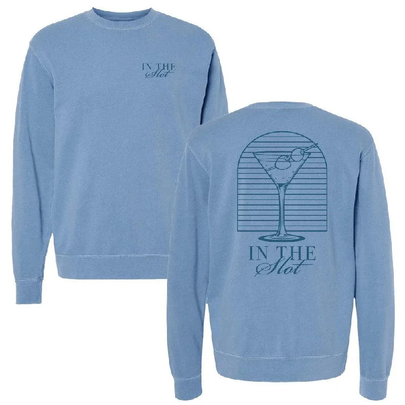 Thermal - insulated men hoodie for winter sports In The Slot Pigment Dyed Crewneck