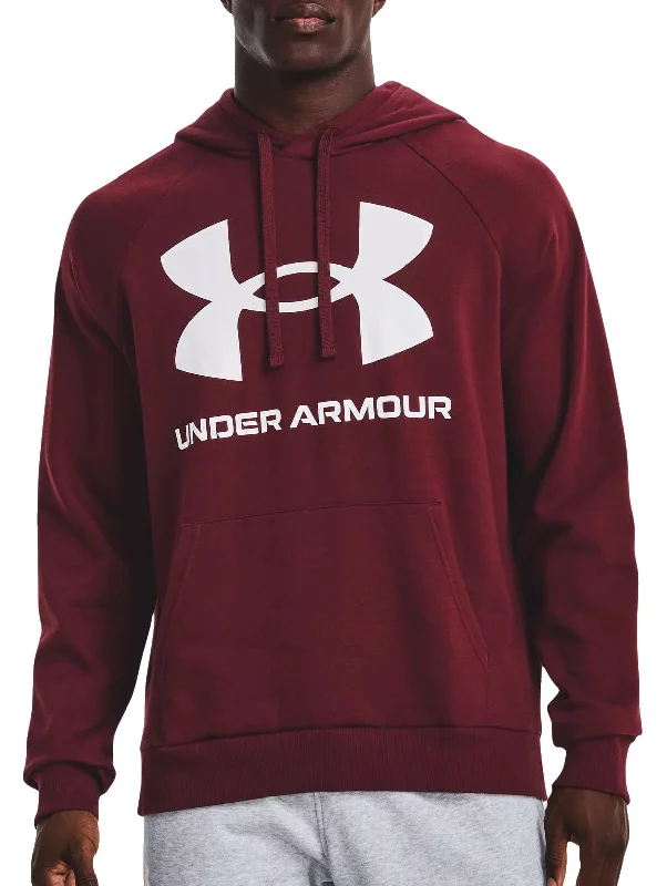 Thermal - insulated men hoodie for winter sports UA Rival Fleece Big Logo HD