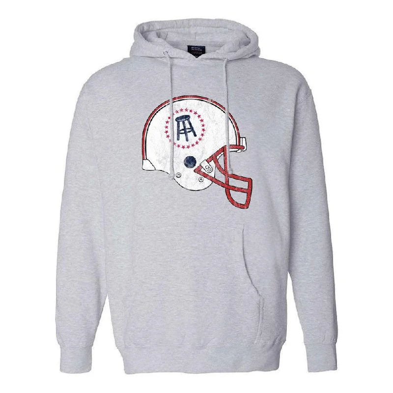 Tech - friendly men hoodie with a built - in headphone jack Barstool Helmet Hoodie