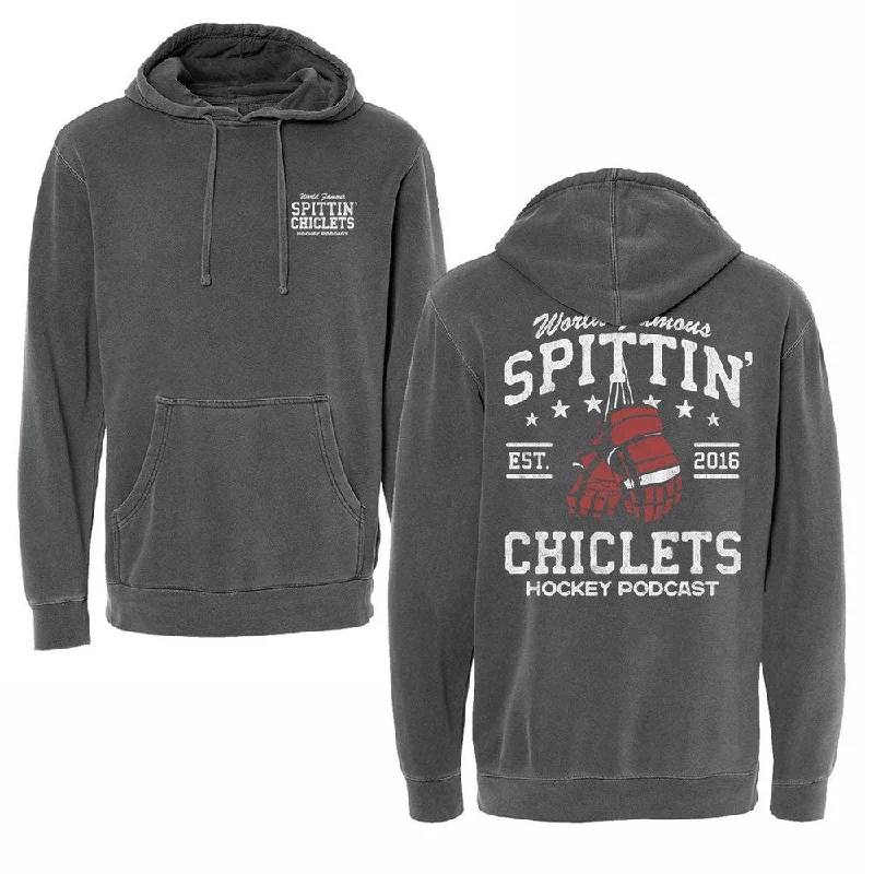 Men hoodie for gym workouts with moisture - wicking technology Spittin Chiclets World Famous Hoodie