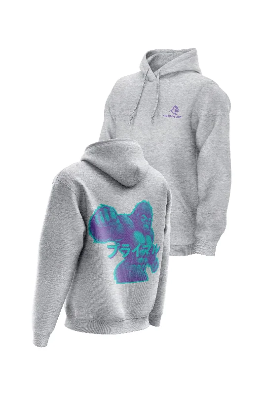 Tech - friendly men hoodie with a built - in headphone jack XAPE Inferno V3 Hoodie - Grey