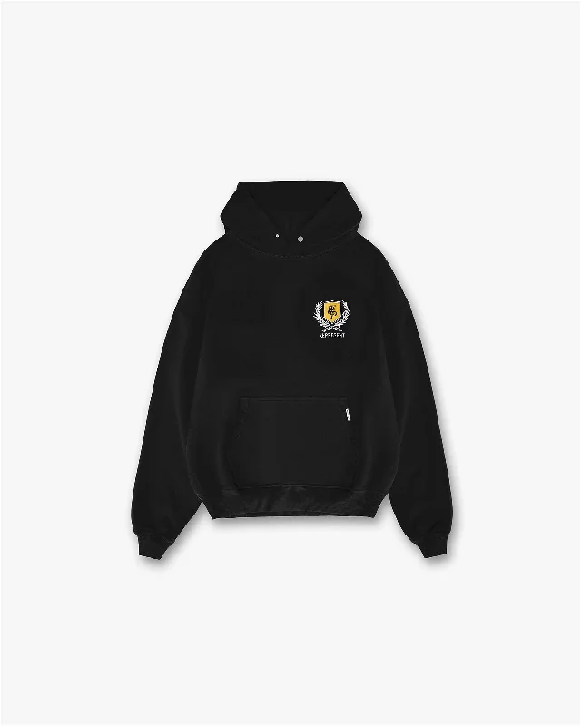 Slim - fit men hoodie to pair with skinny jeans Crest Hoodie - Vintage Black