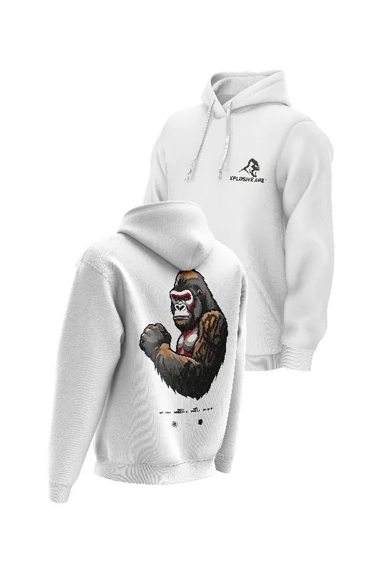 Thermal - insulated men hoodie for winter sports XAPE Powerhouse V3 Hoodie - White